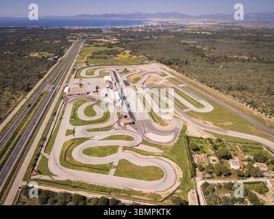 Circuito de Llucmajor Rennarena, lunghezza: 3, 200 metri, comune di Llucmajor, Maiorca, isole baleari, spagna, europa, Lluchmayor, Espana Foto Stock