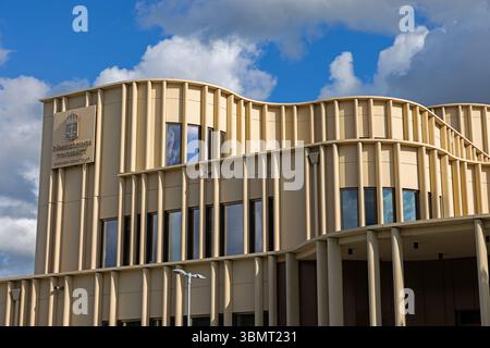 Segni e simboli, tribunale distrettuale di Norrköping (in svedese: Norrköpings tingsrätt), Norrköping, Svezia. Foto Stock