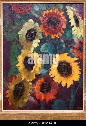 Girasoli incandescenti, 1936, Emil Nolde (Nolde, 1867-Seebüll, 1956), museo Thyssen Bornemisza, Madrid, Spagna Foto Stock