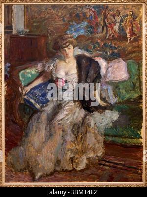 Misia Godebska, 1908, Pierre Bonnard (Fontenay-aux-Roses, 1867-le Cannet, 1947), museo Thyssen Bornemisza, Madrid, Spagna Foto Stock