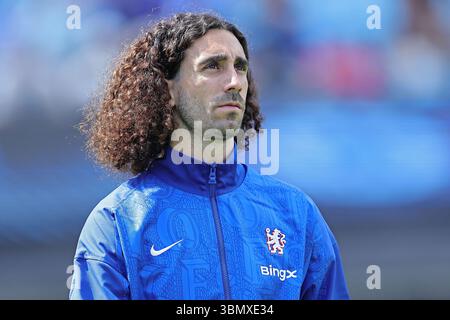 Charlotte, Stati Uniti. 28 giugno 2025. Marc Cucurella del Chelsea FC, durante la partita tra SL Benfica e Chelsea FC, per il turno di 16 per la Coppa del mondo per club FIFA 2025, al Bank of America Stadium di Charlotte, Stati Uniti, il 28 giugno 2025. Foto: Heuler Andrey/DiaEsportivo/Alamy Live News crediti: DiaEsportivo/Alamy Live News Foto Stock