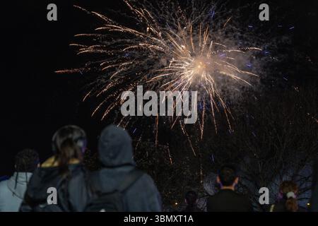 Auckland, nuova Zelanda. 28 giugno 2025. La gente partecipa a una celebrazione di Matariki, o il nuovo anno Maori, ad Auckland, nuova Zelanda, 28 giugno 2025. Crediti: Wu Jiaxiang/Xinhua/Alamy Live News Foto Stock