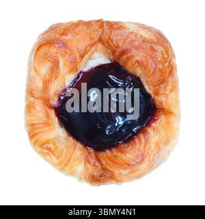 È un pane di mirtillo isolato su bianco. Foto Stock
