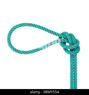 È Noose isolato su bianco. Foto Stock