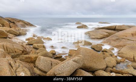 Nuvoloso alba a Trousers Point Foto Stock