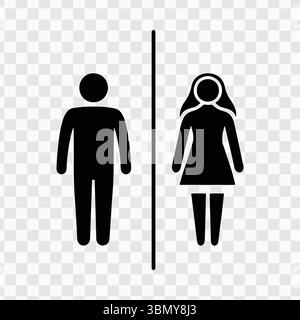 "Maschili e femminili silhouette Vector: Elegant Human Figure Illustrations" Illustrazione Vettoriale