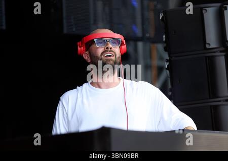 David Puentez Live Beim Rainbow Festival 2025 am Fühlinger SEE. Köln, 28.06.2025 Foto Stock