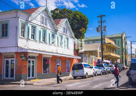 Antigua e Barbuda, Indie occidentali, Antigua Island. St. John Foto Stock