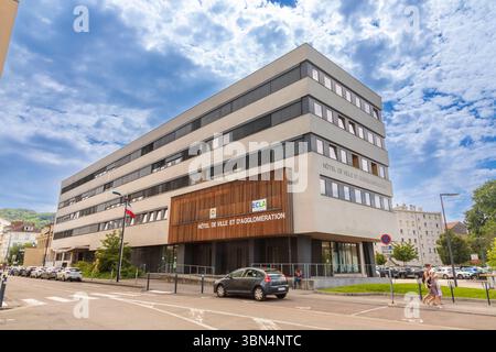 Francia, Giura, Franca Contea, Borgogna-Franca Contea, Lons-le-Saunier. Municipio Foto Stock