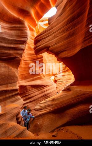 Visite d'Antelope Canypn, Californie, stati uniti Foto Stock
