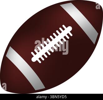 Icona di American Football Vector Illustrazione Vettoriale