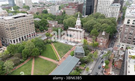 Independence Hall, Independence Mall, Philadelphia, Pennsylvania, USAsdss Foto Stock