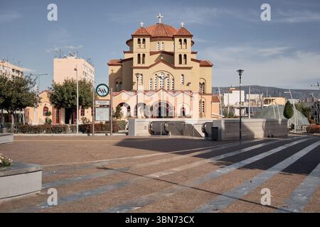 Chiesa metropolitana dell'Annunciazione della Theotokos a Peristéra in Grecia Foto Stock