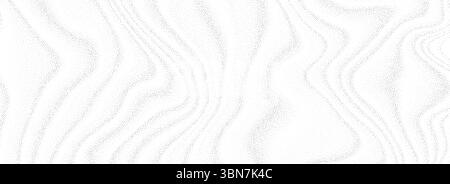 Fondo sabbioso liquido stipzzato. Fluido tratteggiato che scorre consistenza ondulata. Sovrapposizione di particelle di fumo astratte. Sfondo sfumato granuloso e rumoroso per striscioni, poster e brochure. Macchie vettoriali e granuli Illustrazione Vettoriale