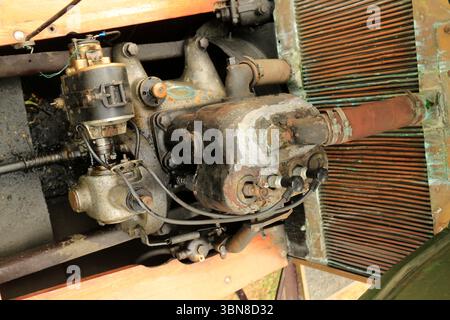 Rally d'auto d'epoca, museo dell'auto, Valencay, Francia. Foto Stock