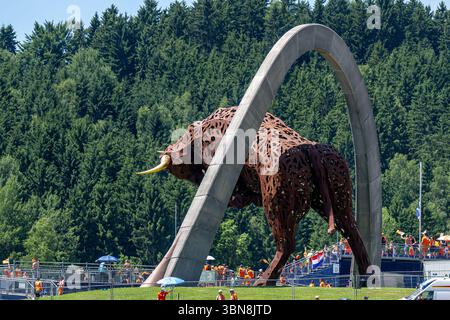 RED BULL RING, AUSTRIA - GIUGNO 29: Gran Premio d'Austria, Austria dal Red Bull Ring durante il Gran Premio d'Austria al Red Bull Ring domenica 29 giugno 2025 a Spielberg, Austria (foto di Michael Potts/BSR Agency) Foto Stock