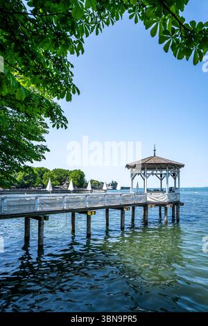Città vecchia di Bregenz, Svizzera Foto Stock