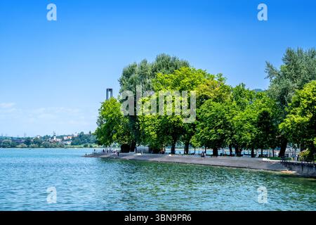 Città vecchia di Bregenz, Svizzera Foto Stock