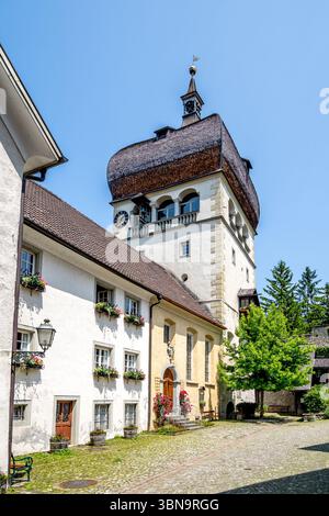 Città vecchia di Bregenz, Svizzera Foto Stock