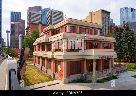 Il Calgary Chinatown Seniors' Centre nel centro di Calgary, Alberta, Canada Foto Stock