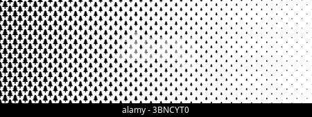 mezzitoni orizzontali neri del disegno dell'albero di natale per motivi e sfondo. Illustrazione Vettoriale