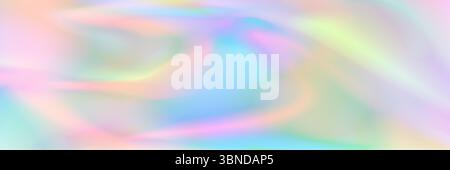 struttura olografica orizzontale astratta pastello per motivi e sfondo. Illustrazione Vettoriale