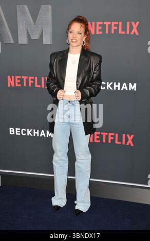 Jess Glynne alla prima TV britannica "Beckham", Curzon Mayfair, Curzon Street, martedì 03 ottobre 2023 a Londra, Inghilterra, Regno Unito. CAP/CAN ©CAN/Capital Pictures Foto Stock