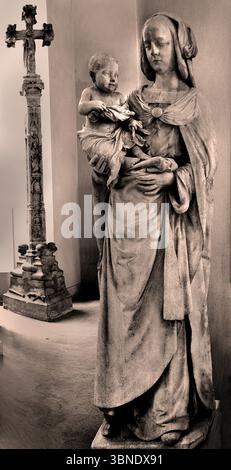 Valle della Loira - laboratorio della Vergine e dei bambini Guillaume Regnault 1465 - 1533, Parigi, Louvre, Francia, francese Foto Stock
