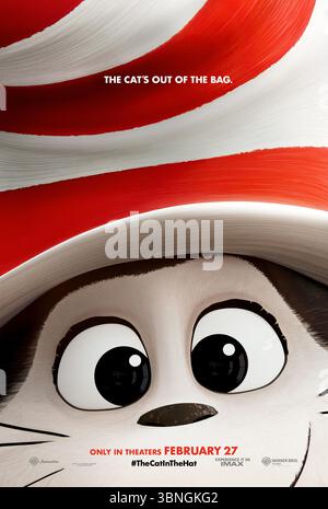 The Cat in the Hat (2026) POSTER ART *Filmstill - solo per uso editoriale* vedere le istruzioni speciali. Immagine CAP/UFS fornita da Capital Pictures Foto Stock