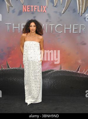 Anna Shaffer alla premiere della serie televisiva britannica The Witcher, The Now Building, Outernet, Charing Cross Road, mercoledì 28 giugno 2023 a Londra, Inghilterra, Regno Unito. CAP/CAN ©CAN/Capital Pictures Foto Stock