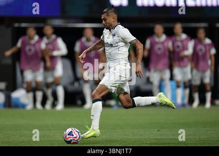 Atlanta, Stati Uniti. 1 luglio 2025. Jesus Corona del CF Monterrey durante la partita della Coppa del mondo per club FIFA Borussia Dortmund vs CF Monterrey al Mercedes Benz Stadium di Atlanta. Il credito per immagini dovrebbe essere: Jonathan Moscrop/Sportimage Credit: Sportimage Ltd/Alamy Live News Foto Stock