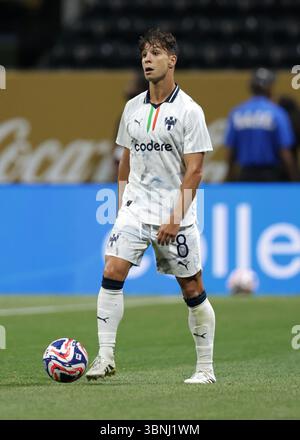 Atlanta, Stati Uniti. 1 luglio 2025. Oliver Torres del CF Monterreydurante la partita della Coppa del mondo per club FIFA Borussia Dortmund vs CF Monterrey al Mercedes Benz Stadium di Atlanta. Il credito per immagini dovrebbe essere: Jonathan Moscrop/Sportimage Credit: Sportimage Ltd/Alamy Live News Foto Stock