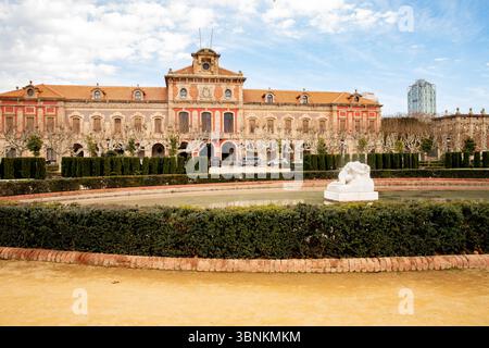 L'edificio del parlamento della Catalogna nel Parc de la Ciutadella Foto Stock