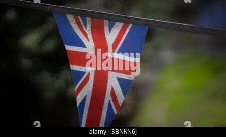 Bandiera Union Jack Parade Foto Stock