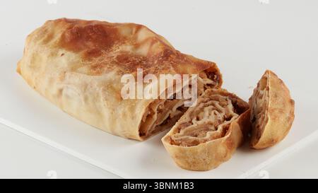torta di mele, la pasticceria in uno strude Foto Stock