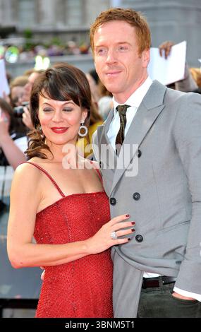 Helen McCrory e Damian Lewis alla prima mondiale di "Harry Potter e i doni della morte: Parte 2" a Londra - 7 luglio 2011 Foto Stock