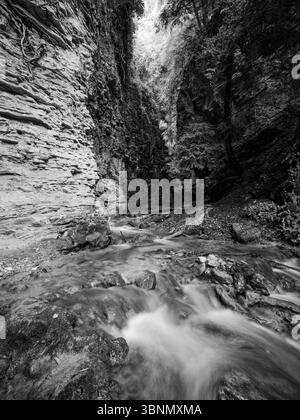 Italia, Tremosine sul Garda, Belvedere strada della Forra Foto Stock
