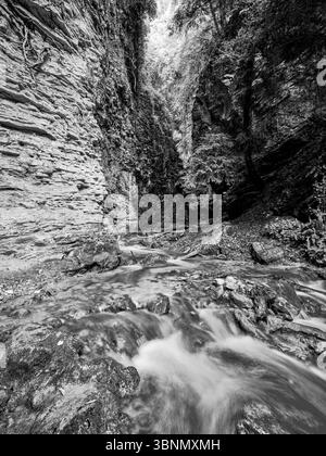 Italia, Tremosine sul Garda, Belvedere strada della Forra Foto Stock