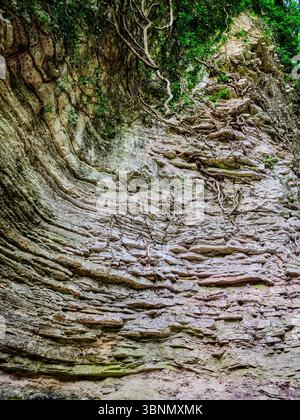Italia, Tremosine sul Garda, Belvedere strada della Forra Foto Stock
