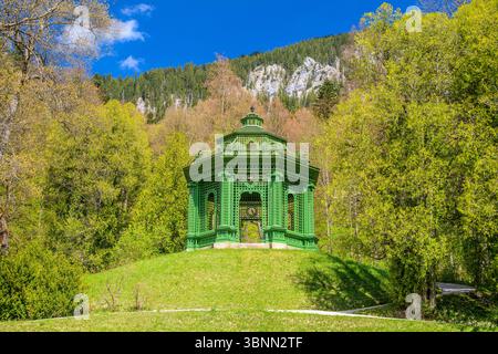 Germania, Baviera, Ammergau, Ettal, distretto di Linderhof, parco del castello Linderhof, padiglione musicale Foto Stock
