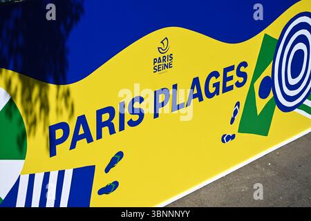 Parigi, Francia. 3 luglio 2025. Foto illustrative di Paris Plage, 3 luglio 2025 - 03/07/2025 - Francia/Parigi - Julien Mattia/le Pictorium credito: LE PICTORIUM/Alamy Live News Foto Stock
