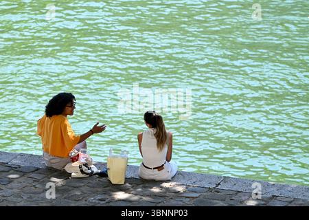 Parigi, Francia. 3 luglio 2025. Foto illustrative di Paris Plage, 3 luglio 2025 - 03/07/2025 - Francia/Parigi - Julien Mattia/le Pictorium credito: LE PICTORIUM/Alamy Live News Foto Stock