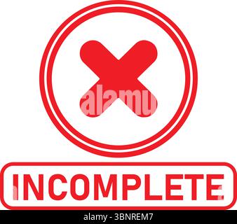 Segno con icona a croce rossa – vettore simbolo di emergenza medica o errore Illustrazione Vettoriale