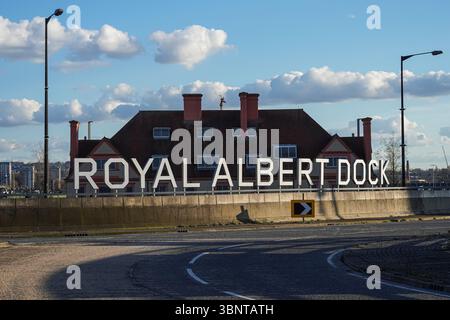 Royal Albert Dock, Londra Inghilterra Regno Unito Foto Stock