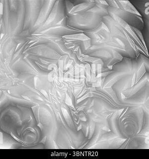 Sfondo bianco e nero con effetto luce in rilievo Foto Stock