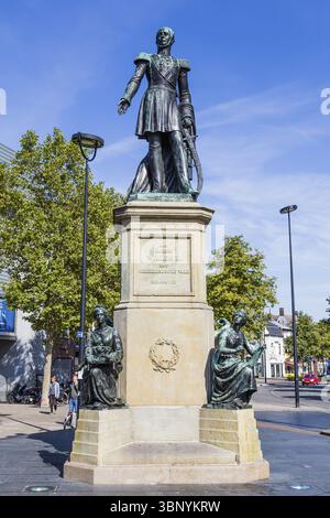 Tilburg Paesi Bassi - 10 settembre 2019: Statua a Tilburg di Guglielmo II re dei Paesi Bassi Foto Stock