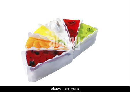 Pasticceria isolati su sfondo bianco Foto Stock