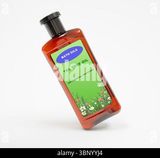 Olio di tea Tree. Foto Stock