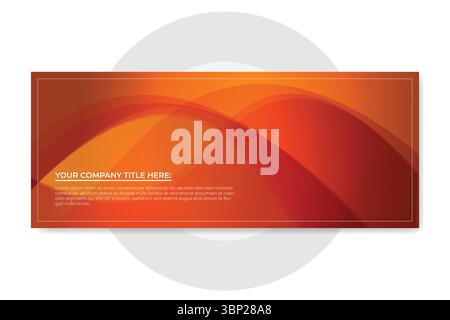 Design dello sfondo ondulato giallo astratto per banner e copertina Illustrazione Vettoriale