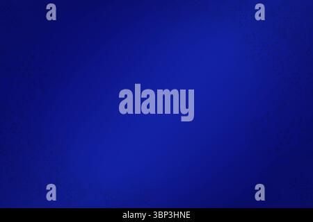 Sfondo dal design piatto con ombreggiatura radiale blu intenso con sottili macchie più scure vicino ai bordi Foto Stock